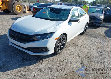 2019 Honda Civic Sport из США, поврежденный, VIN 19XFC2E86KE046017